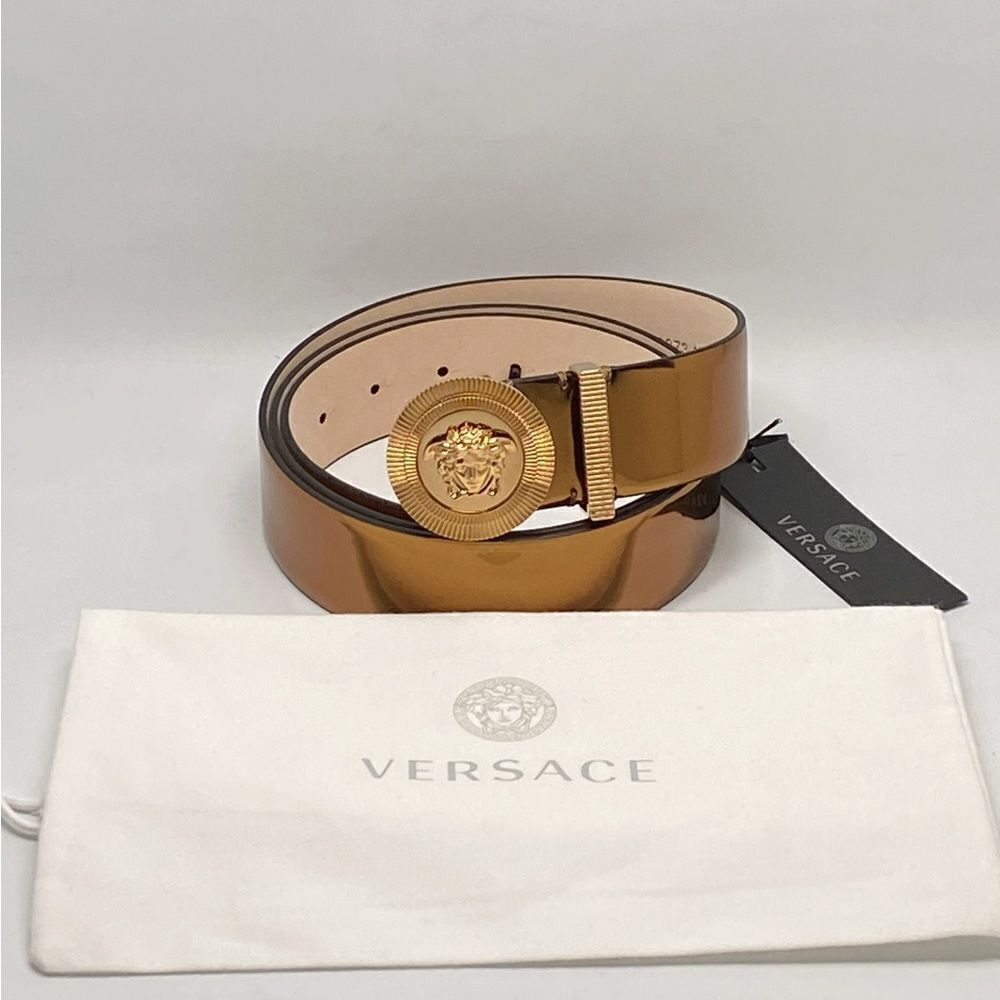 Versace Medusa Buckle Belt Size 115/46”